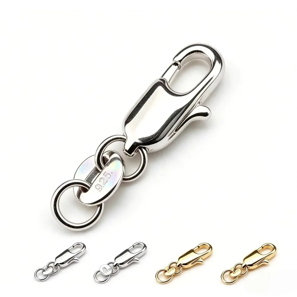 Lobster Clasp Silver - 20 pezzi, catena a maglie con