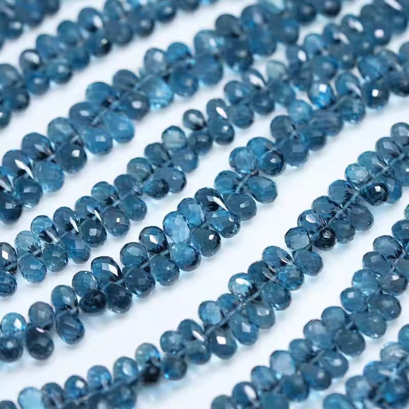 Jewelry Making London - 6A Londra topazio blu goccia sfaccettato