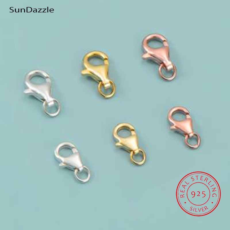 2 pz Genuino Reale Puro Solido - Lobster Clasp Silver recensione e prezzo