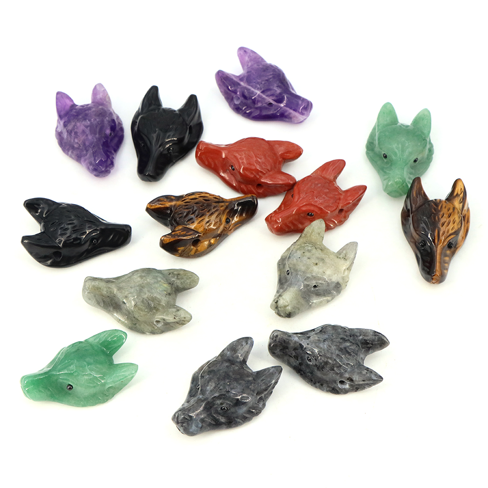 Ciondolo in pietra con testa d - Jewelry Making Gemstones recensione e prezzo